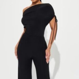 Think About It Jumpsuit - Black Size: L